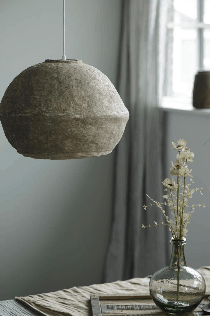 Mundblæst Glasballon - grønt glas - VIAMAJA