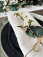 Mundserviet - Nordic White 40x40 - VIAMAJA.DK