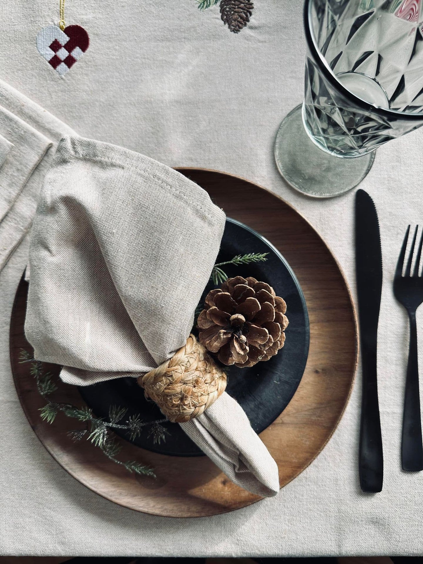 Mundservietter – Natur 4 stk - VIAMAJA.DK