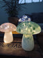 MUSHROOM Lampe m. LED – Grøn mundblæst glas - VIAMAJA.DK