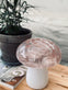 MUSHROOM Lampe m. LED – Rosa mundblæst glas - VIAMAJA.DK
