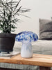 MUSHROOM lampe m. LED – Royal blue munnblåst glass