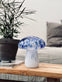 MUSHROOM Lampe m. LED – Royal blue mundblæst glas - VIAMAJA.DK