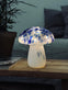 MUSHROOM Lampe m. LED – Royal blue mundblæst glas - VIAMAJA.DK