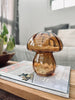 MUSHROOM lampe med LED 15 cm – Cognac