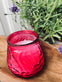 Myggelys Citronella i farvet glas - PINK - VIAMAJA.DK