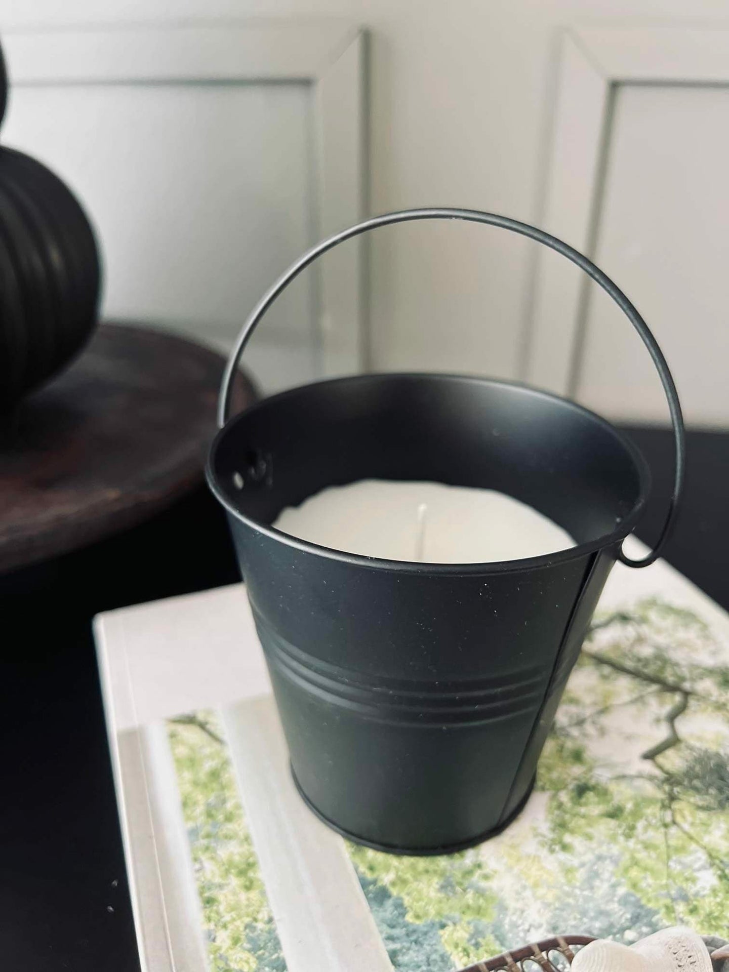 Myggelys - Citronella i sort spand - VIAMAJA.DK
