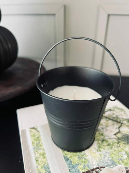 Myggelys - Citronella i sort spand - VIAMAJA.DK