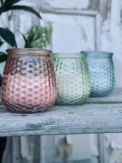 Myggelys Color – Citronella Mix i farvet glas - VIAMAJA.DK