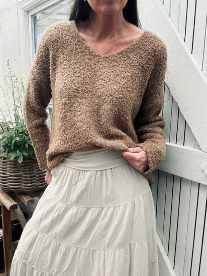 Nederdel Boheme cotton – S/M Lys beige - VIAMAJA.DK