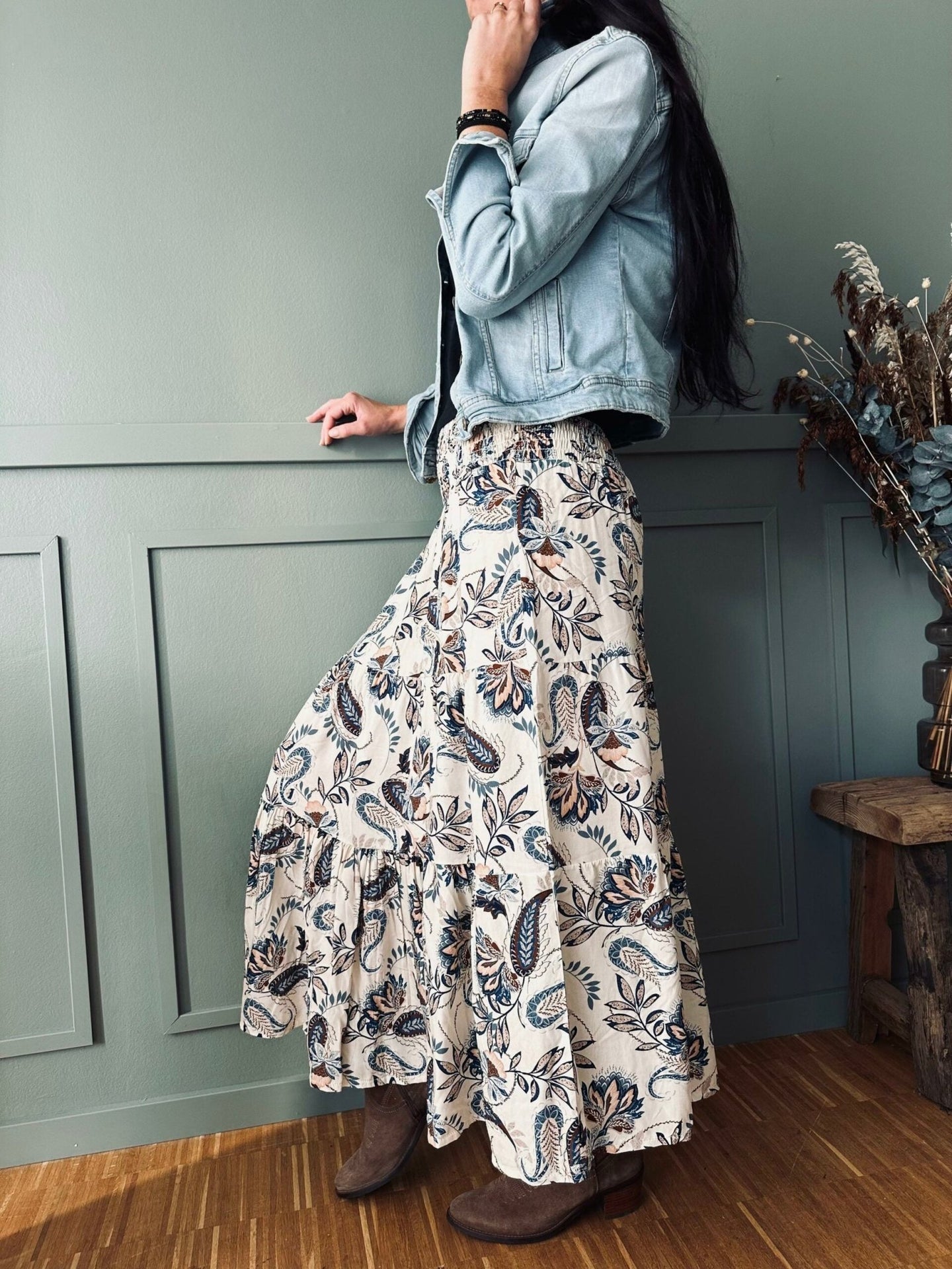 Nederdel Boho - Anna - VIAMAJA.DK