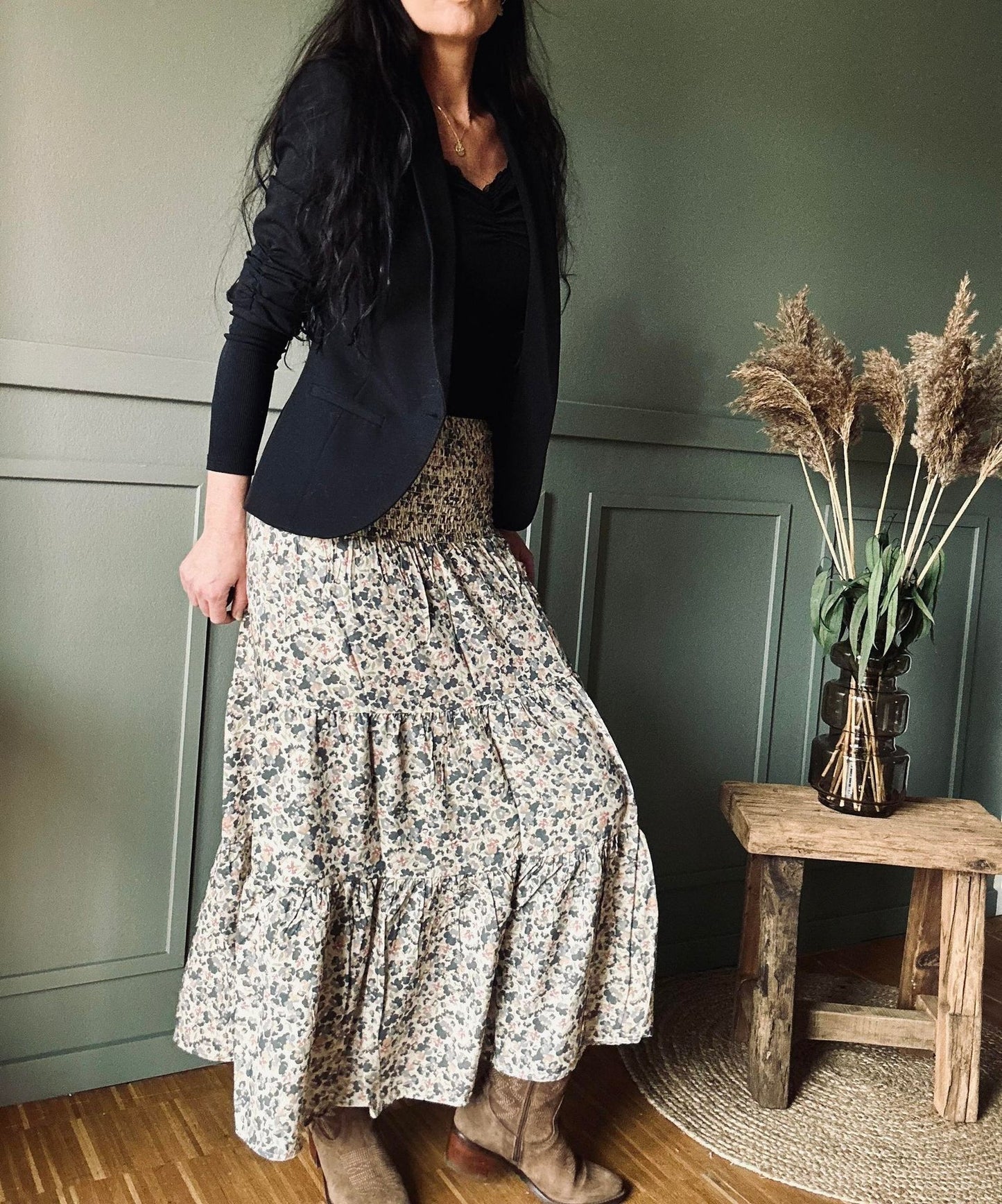 Nederdel Boho Blue - VIAMAJA.DK
