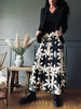 Skjørt Boho Leaf black