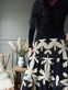 Nederdel Boho Leaf black - VIAMAJA.DK