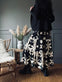 Nederdel Boho Leaf black - VIAMAJA.DK