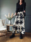 Nederdel Boho Leaf black - VIAMAJA.DK