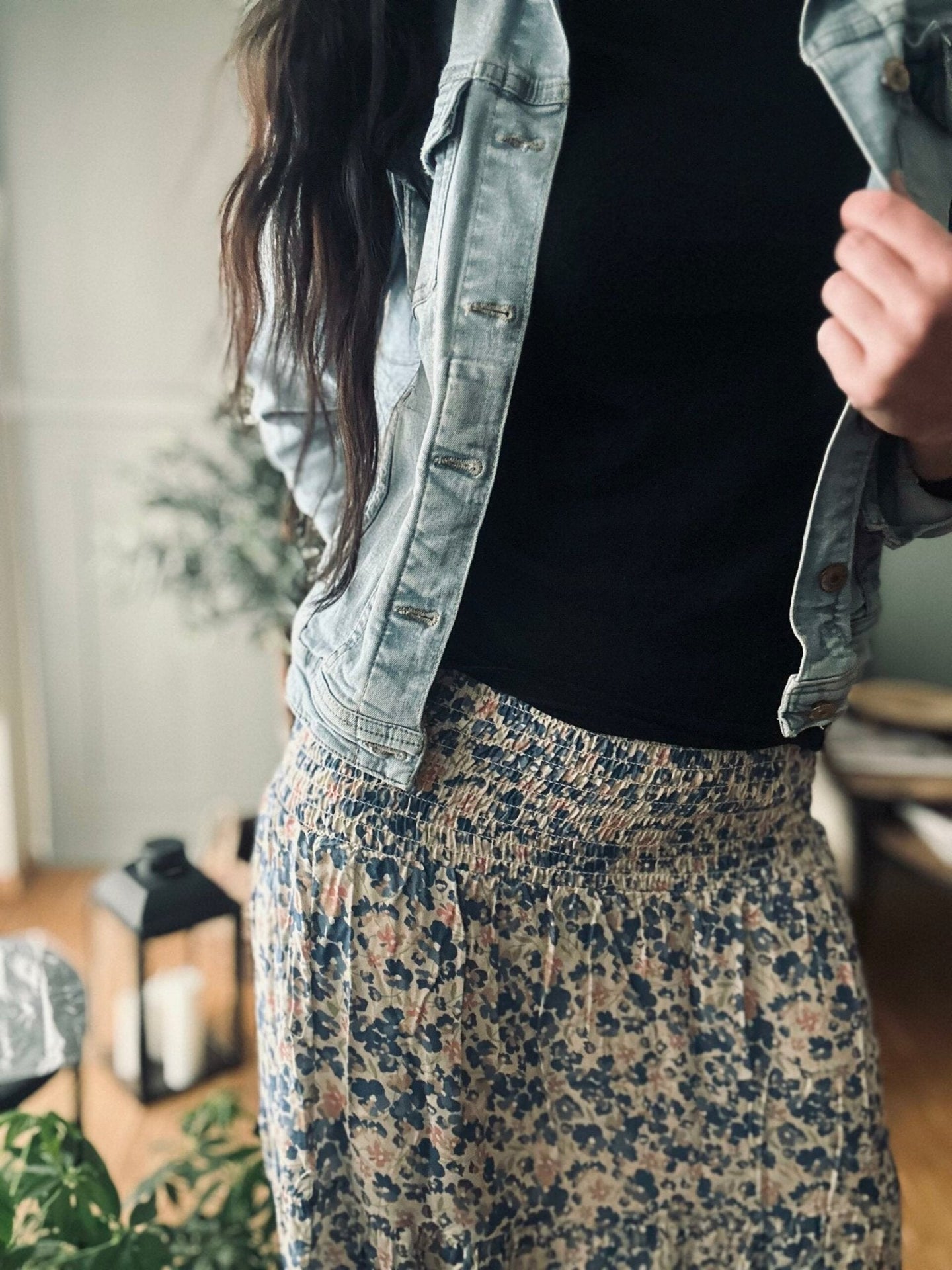 Nederdel Boho – Summer Blue - VIAMAJA.DK