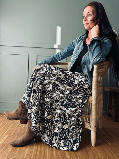 Nederdel Boho – VIGA BLACK - VIAMAJA.DK