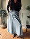 Nederdel – Jeans blue - VIAMAJA.DK