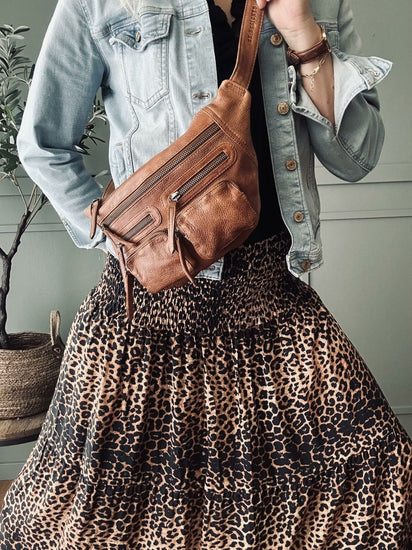 Nederdel med smock – Dark Leopard - VIAMAJA.DK