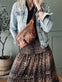 Nederdel med smock – Dark Leopard - VIAMAJA.DK