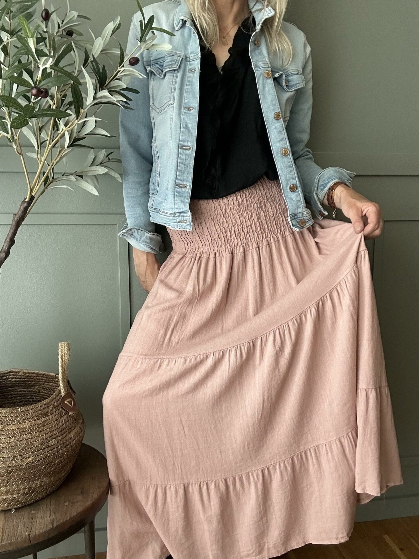 Nederdel – Rosa Blush - VIAMAJA.DK