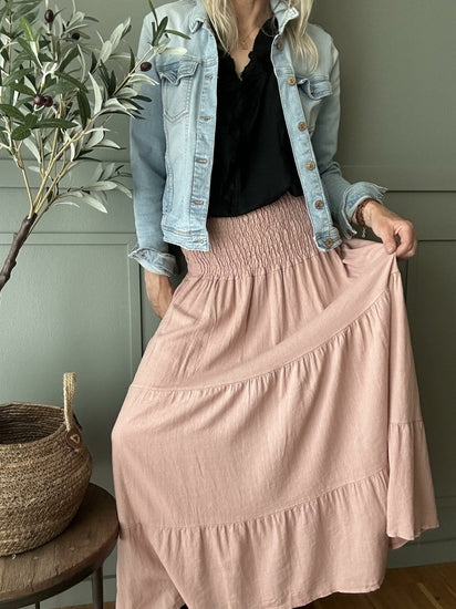 Nederdel – Rosa Blush - VIAMAJA.DK