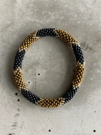 Nepal armbånd - Gold snake - VIAMAJA.DK