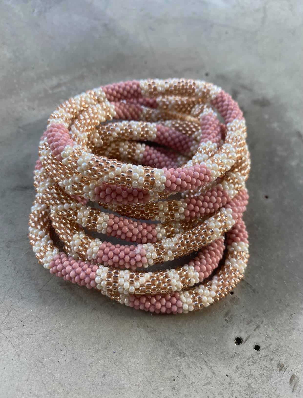 Nepal armbånd – Rose - VIAMAJA.DK