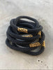 Nepal armbånd – Svart / Messing