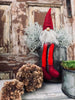 Nisse med lange ben - Julerød filt 32 cm