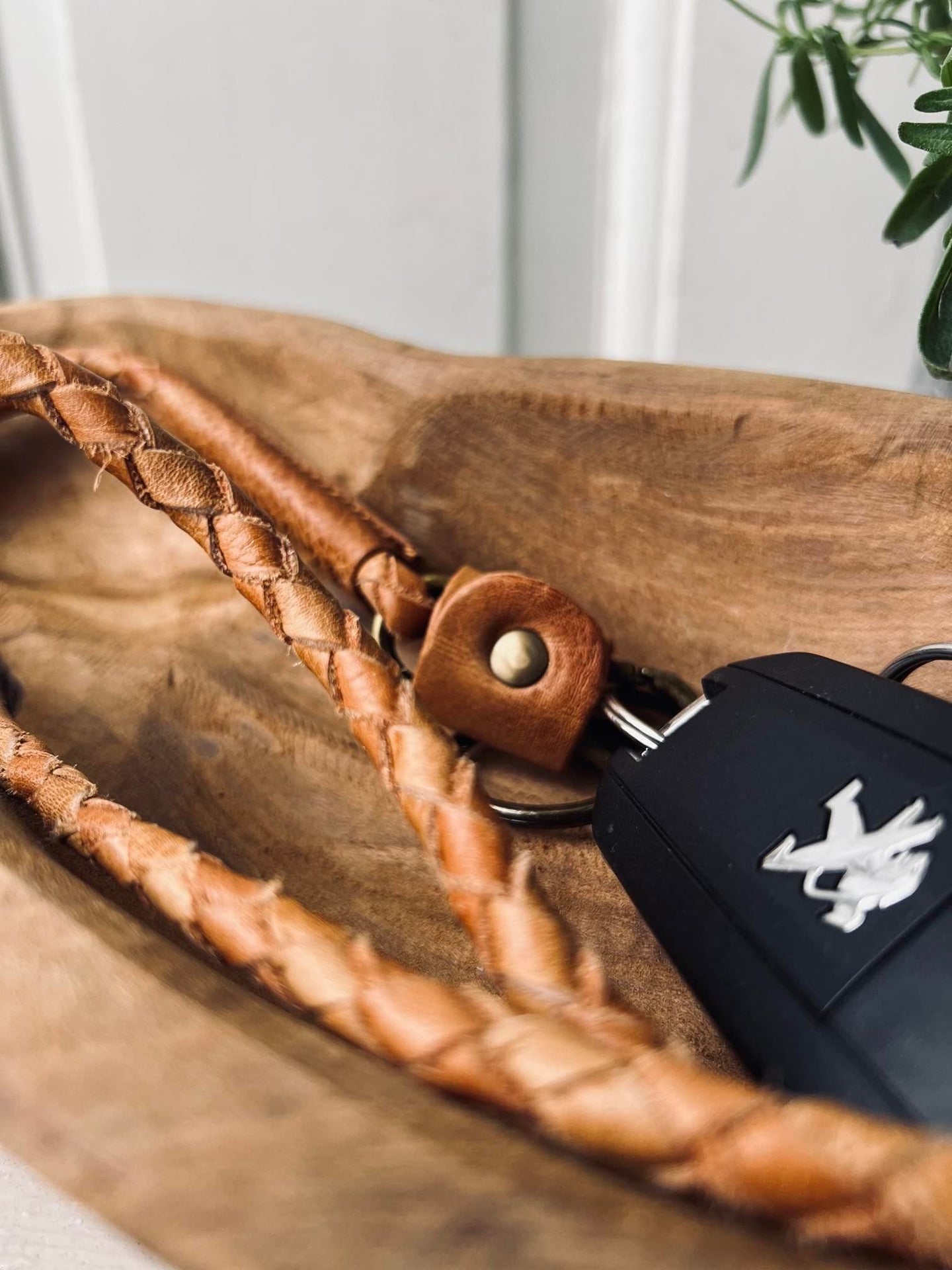 Nøglesnor MARVA - Cognac flet - VIAMAJA.DK