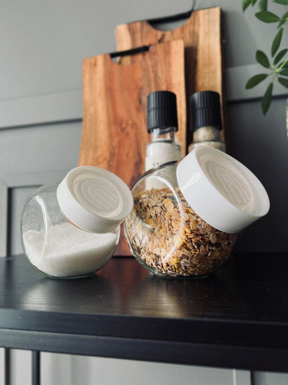 Opbevaringsglas 500ml - Hvid låg - VIAMAJA.DK
