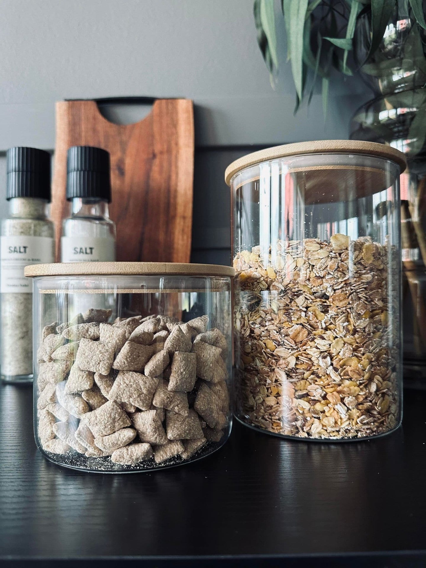 Opbevaringsglas med trælåg 950ml - VIAMAJA.DK