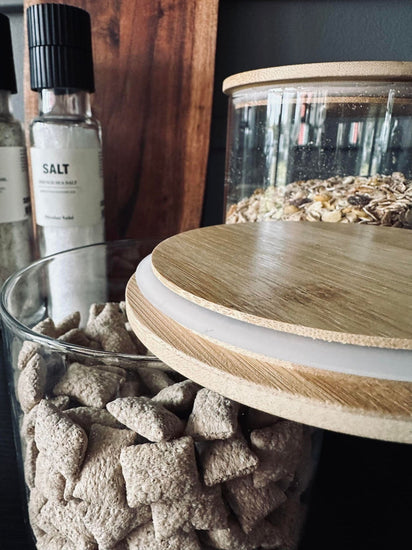 Opbevaringsglas med trælåg 950ml - VIAMAJA.DK