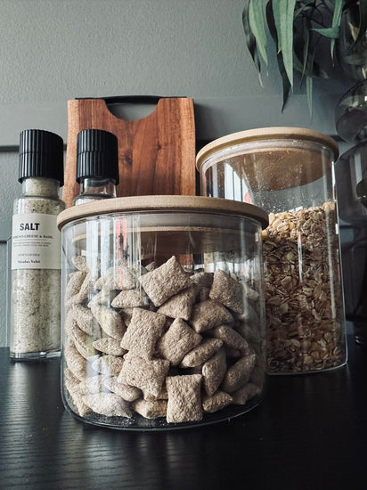 Opbevaringsglas med trælåg 950ml - VIAMAJA.DK