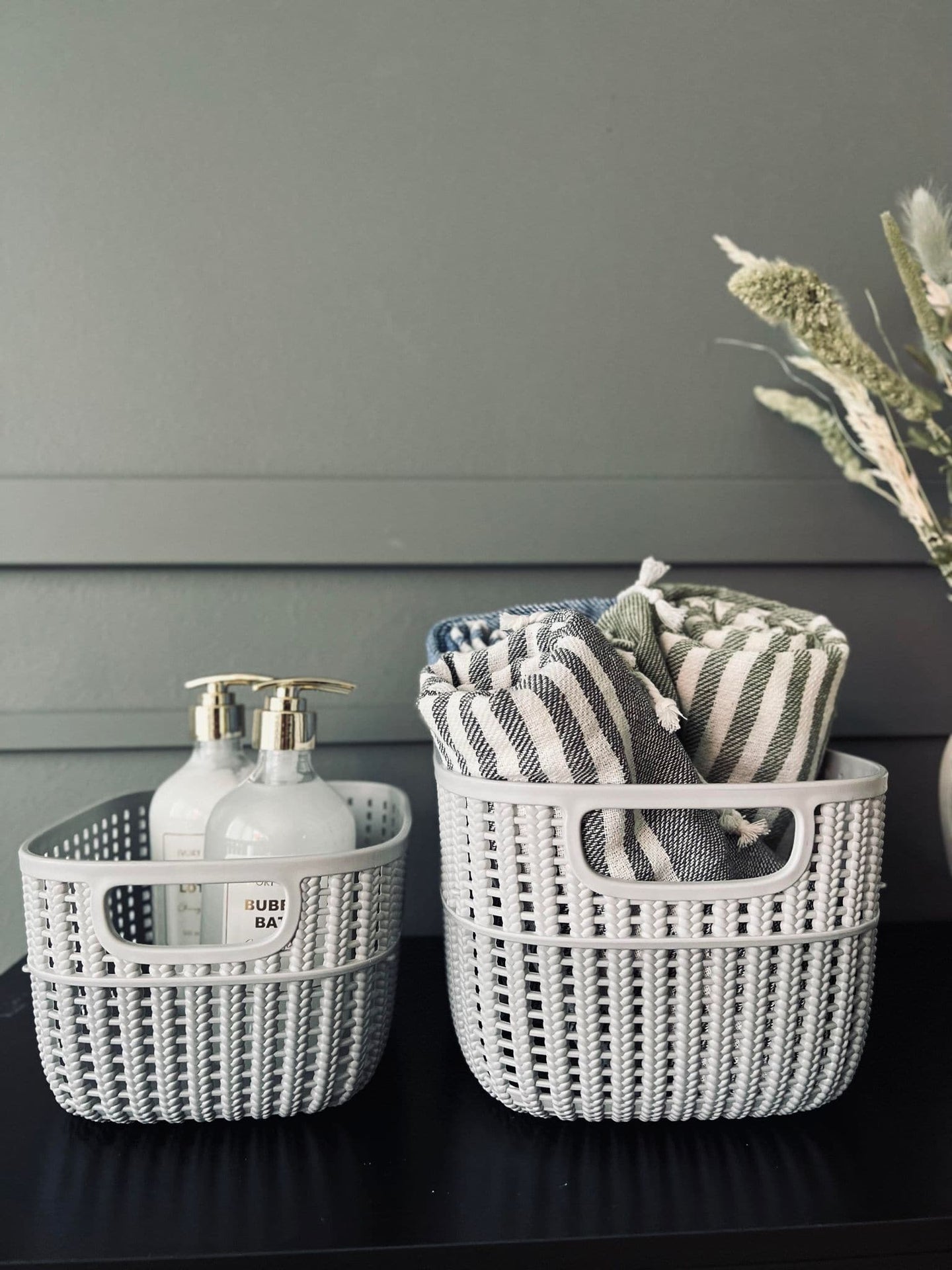 Opbevaringskurv Hally Small - Grey - VIAMAJA.DK