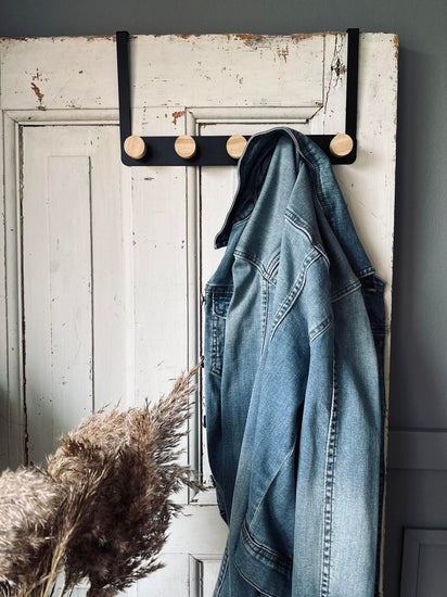 Ophæng til dør - Sort metal - VIAMAJA.DK