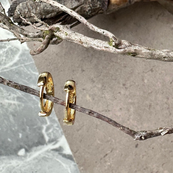 Øreringe Alicia golden 18K forgyldt - VIAMAJA.DK