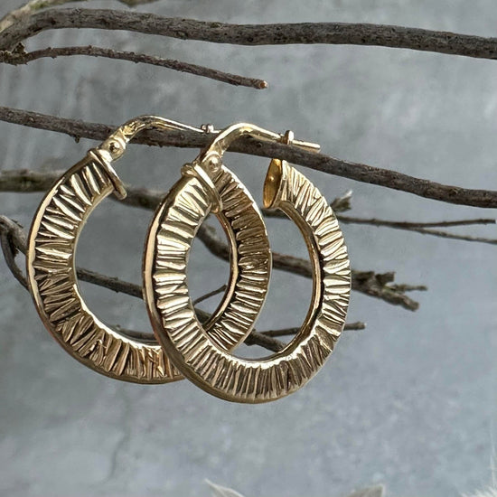 Øreringe Chloe small Sterling Silver 18K forgyldt - VIAMAJA.DK
