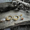 Øreringer Ellie Mix box 18K forgylt