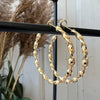 Øreringer Jenna Hoops 18K forgylt