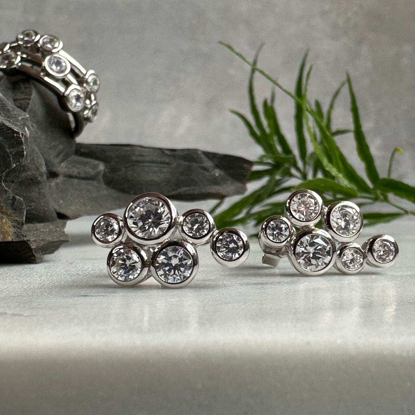 Øreringe Miriam Clear - Sterling Silver - VIAMAJA.DK
