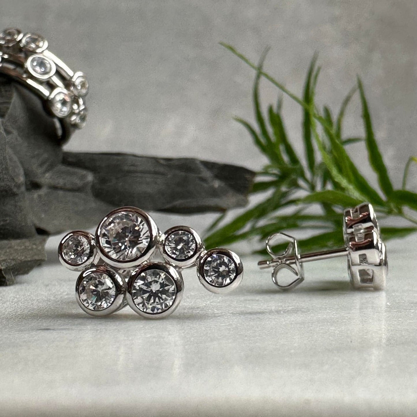 Øreringe Miriam Clear - Sterling Silver - VIAMAJA.DK