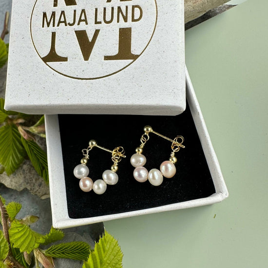 Øreringe Selma – Sterling sølv - VIAMAJA.DK
