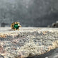 Ørestik Single GIA Emerald 18K forgyldt - 1 stk - VIAMAJA.DK