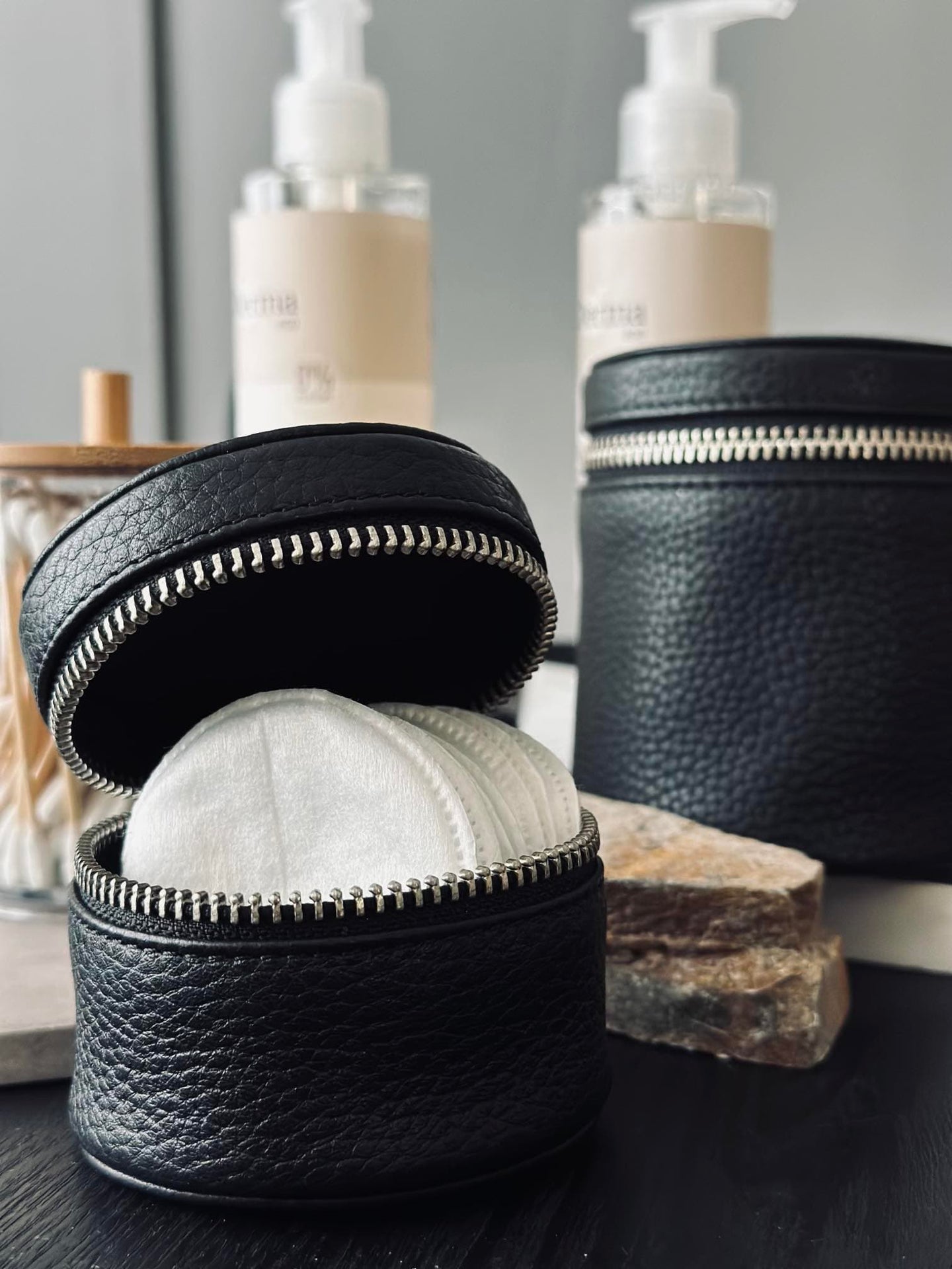 Organiser Leather - Big black - VIAMAJA.DK