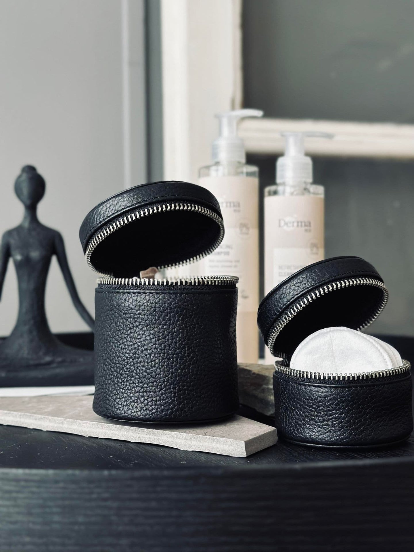 Organiser Leather - Big black - VIAMAJA.DK