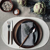 Oval bordbrikke - Off white