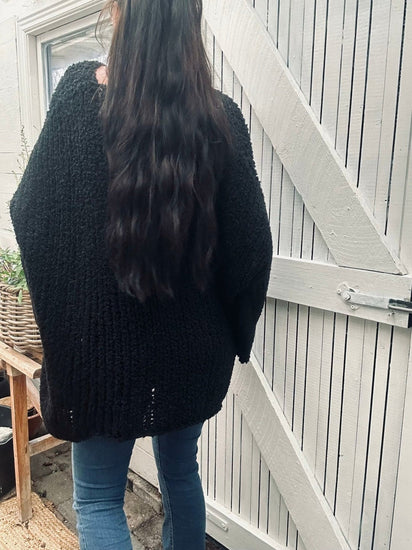 Oversize Cozy – Black - VIAMAJA.DK